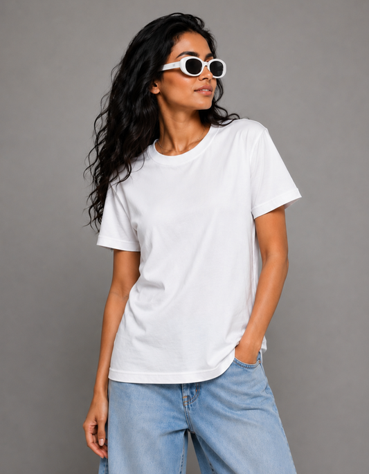 Pure White β Solid Regular Tee