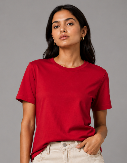 Crimson Red β Solid Regular Tee