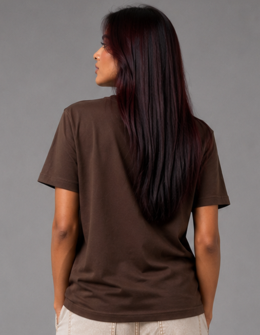 Mocha Brown β Solid Regular Tee