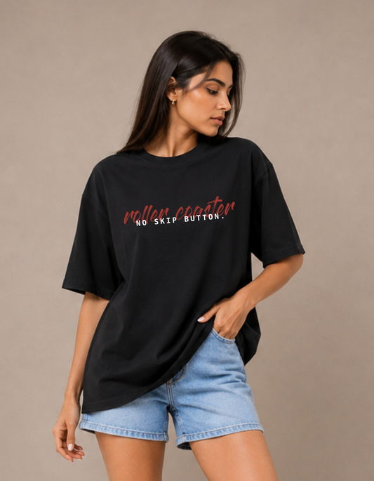 No Skip β Printed Oversized Tee