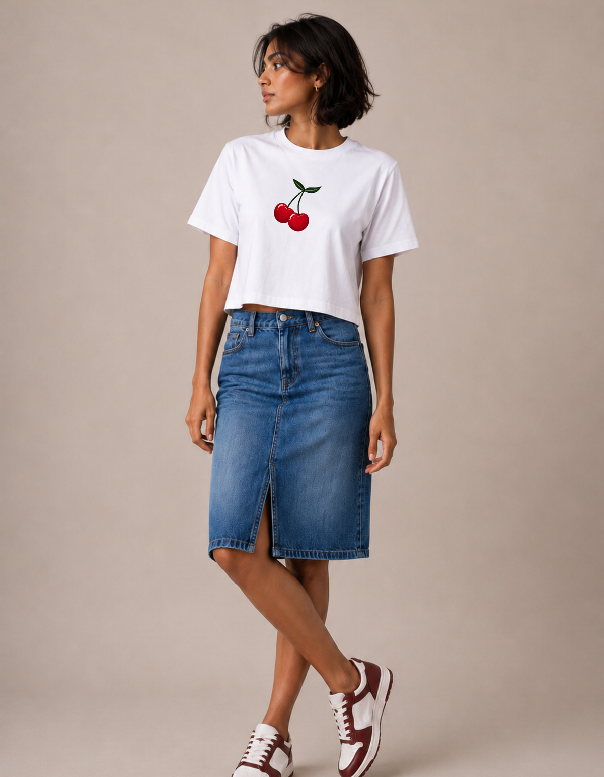 Cherry Pop – Printed Loose Oversized Top