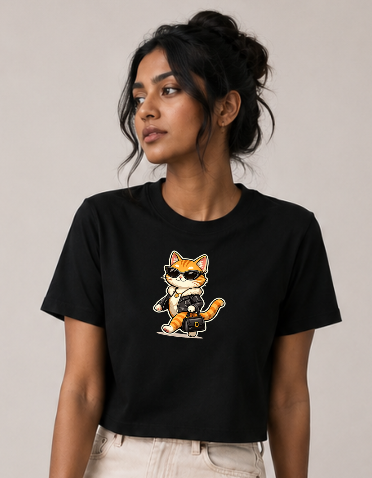 Catwalk – Printed Loose Crop Top