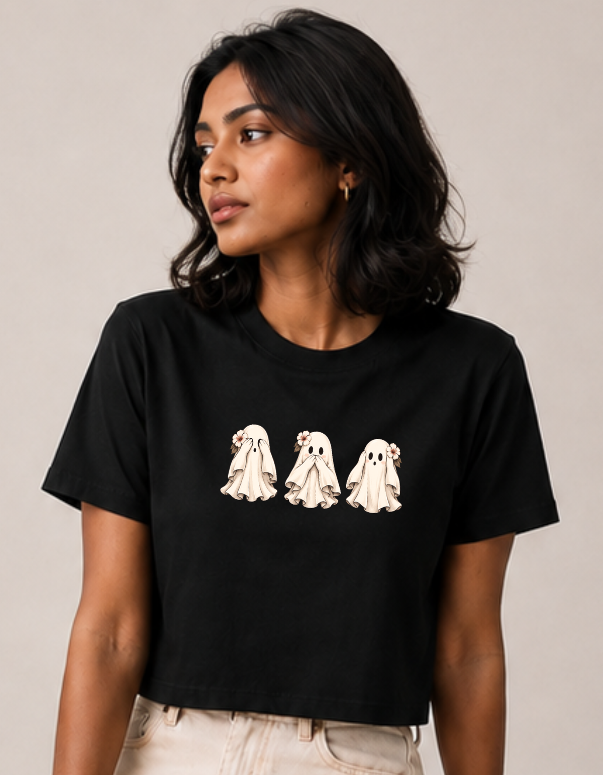 Spooky – Printed Loose Crop Top