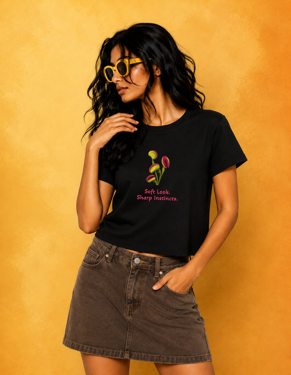 Venus – Printed Loose Crop Top