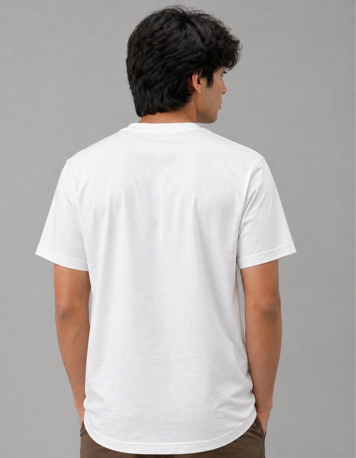 Pure White – Solid Regular Tee