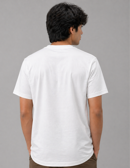 Pure White – Solid Regular Tee