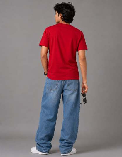 Crimson Red – Solid Regular Tee