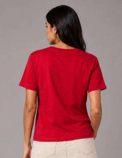 Crimson Red – Solid Regular Tee