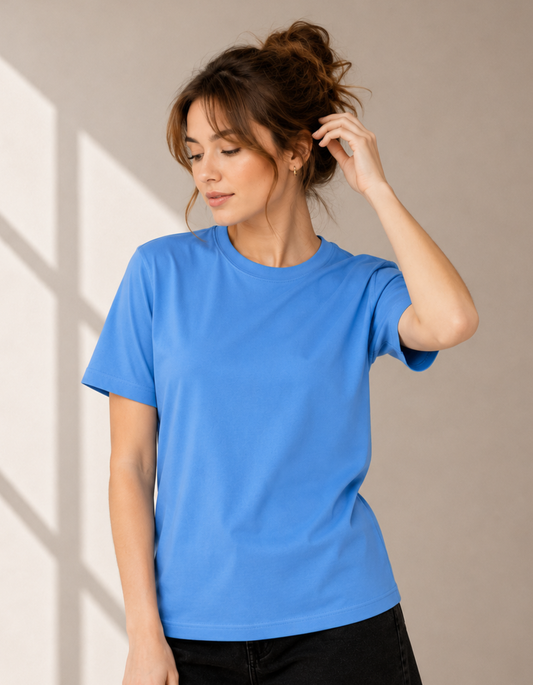 Skyline Blue – Solid Regular Tee