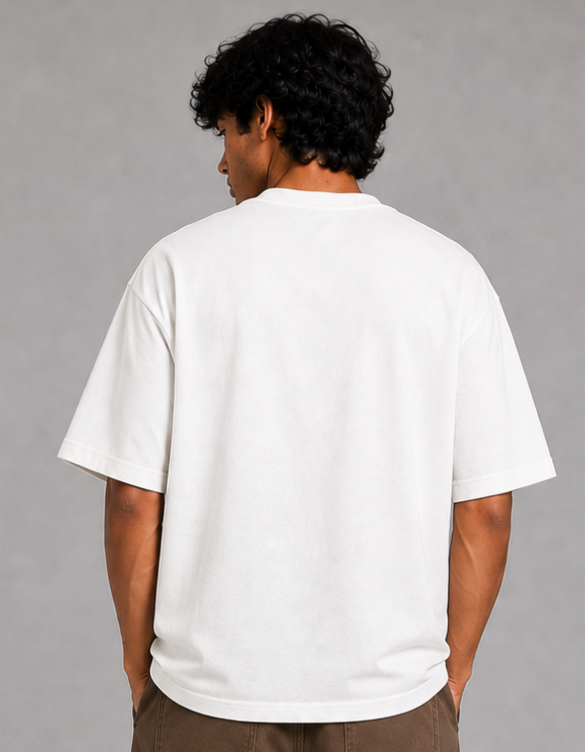 Cloud White – Solid Oversized Tee