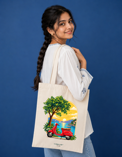 Sunset – Printed Pure Tote