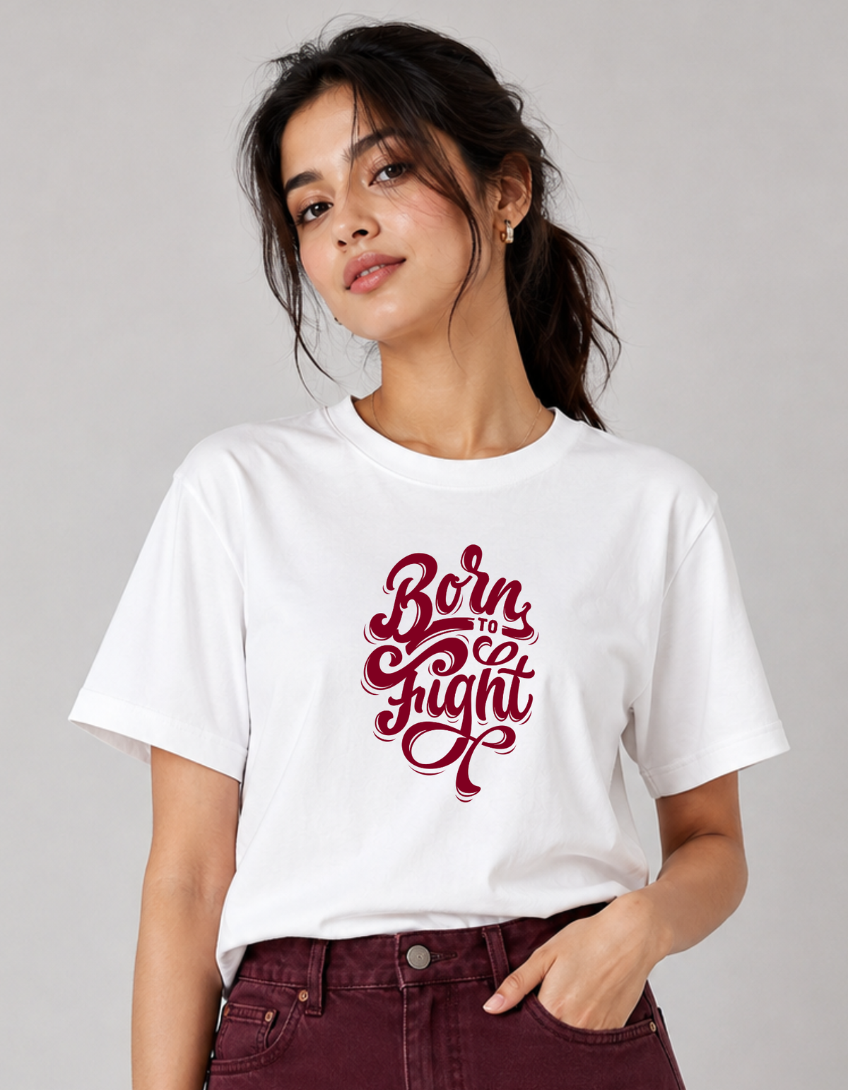 Fighter – Printed Loose Crop Top