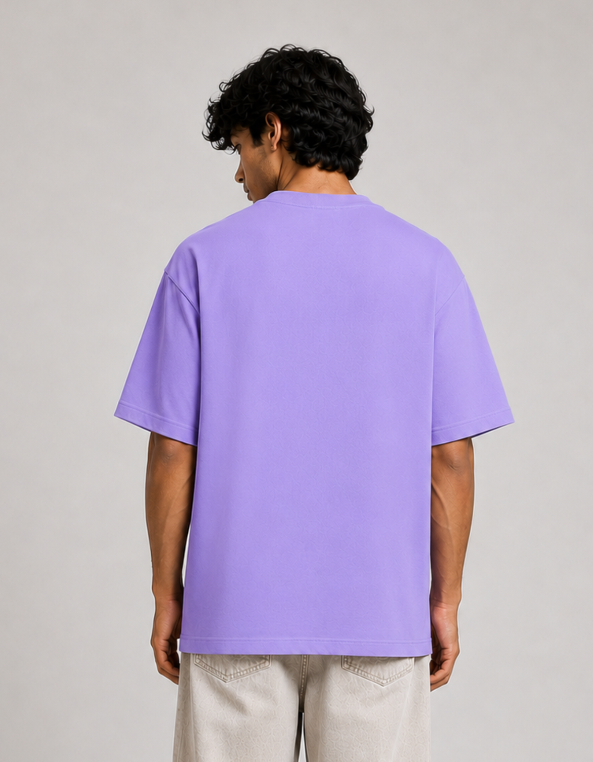 Lavender Fit – Solid Loose Oversized Tee