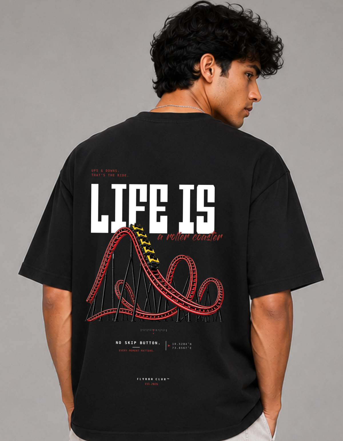 No Skip – Printed Oversized Tee