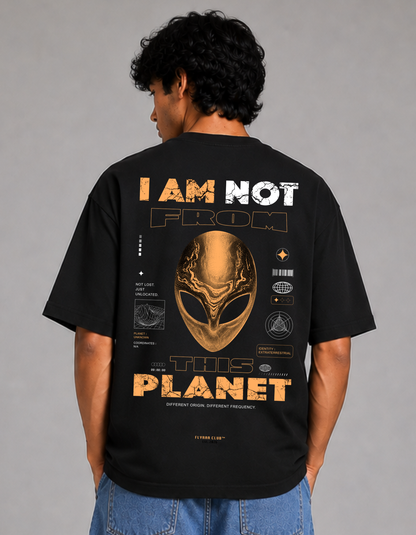 Alien – Printed Oversized Tee