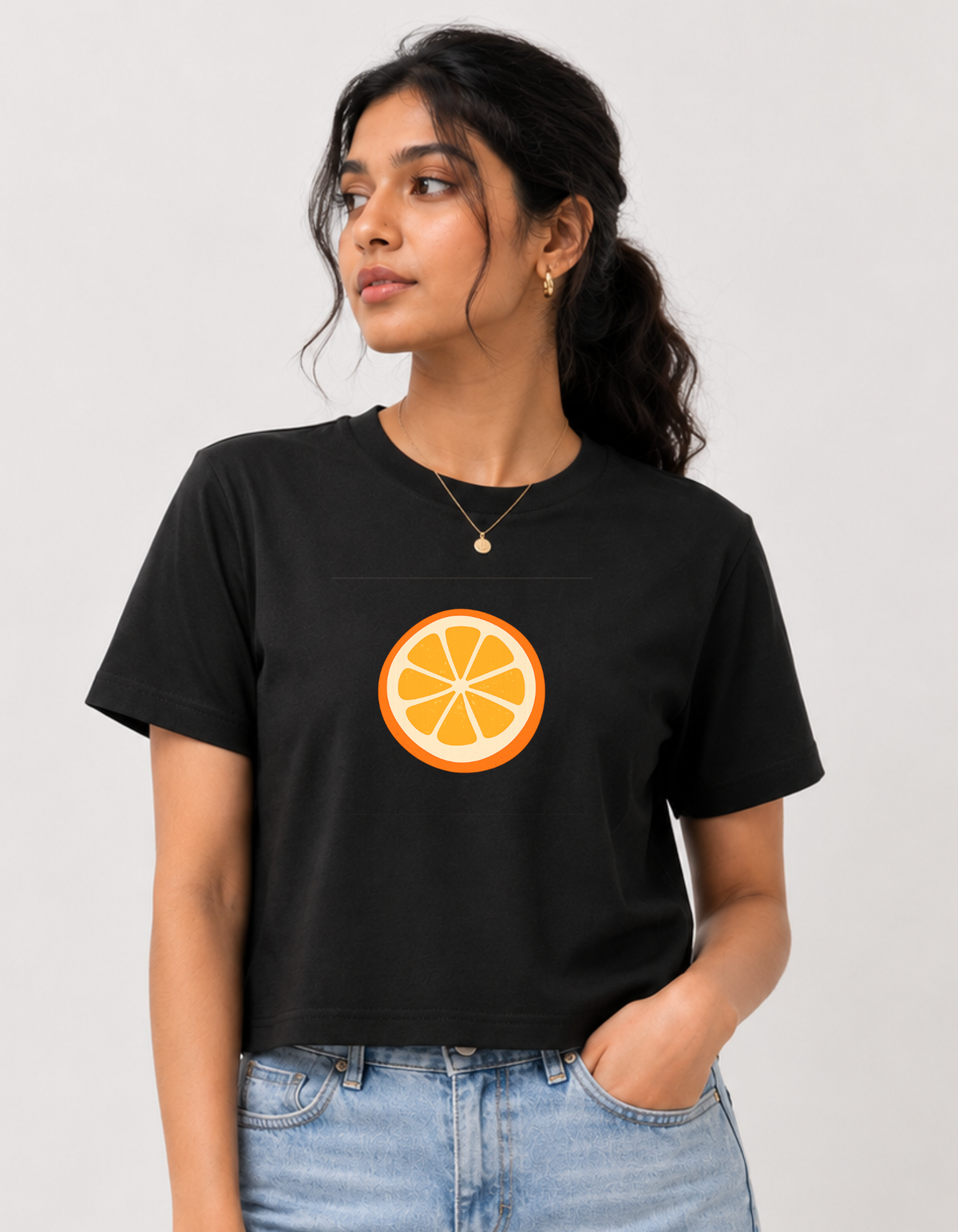 Citra – Printed Loose Crop Top