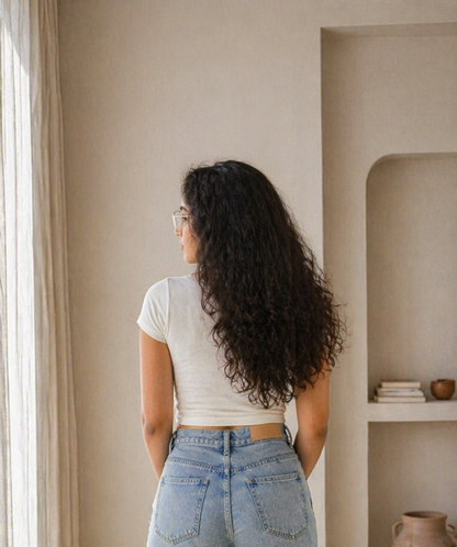 White Crop Top