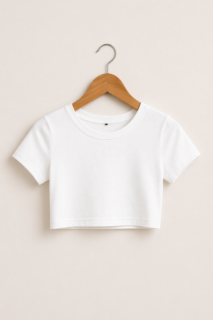 White Crop Top