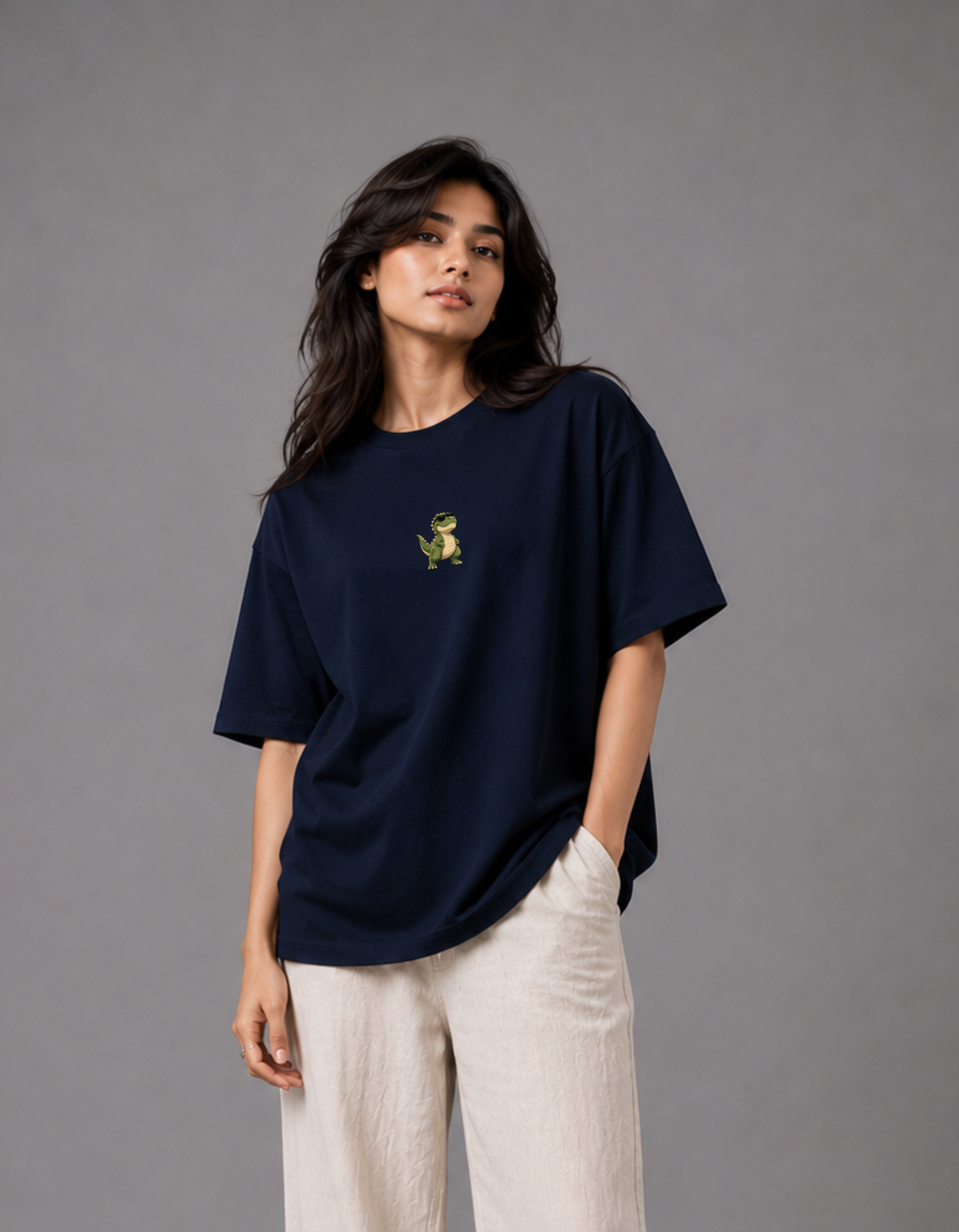 DeluluSaur – Printed Oversized Tee