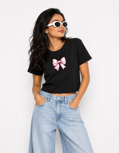 Bowie – Printed Loose Crop Top