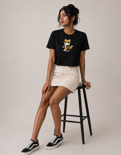 Catwalk – Printed Loose Crop Top
