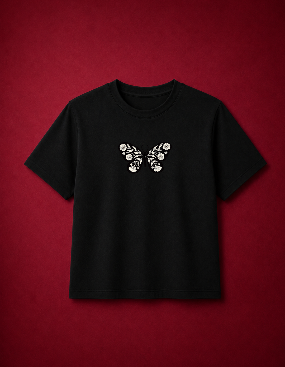 Monarch – Printed Loose Crop Top