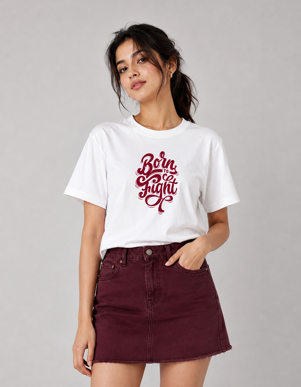 Fighter – Printed Loose Crop Top