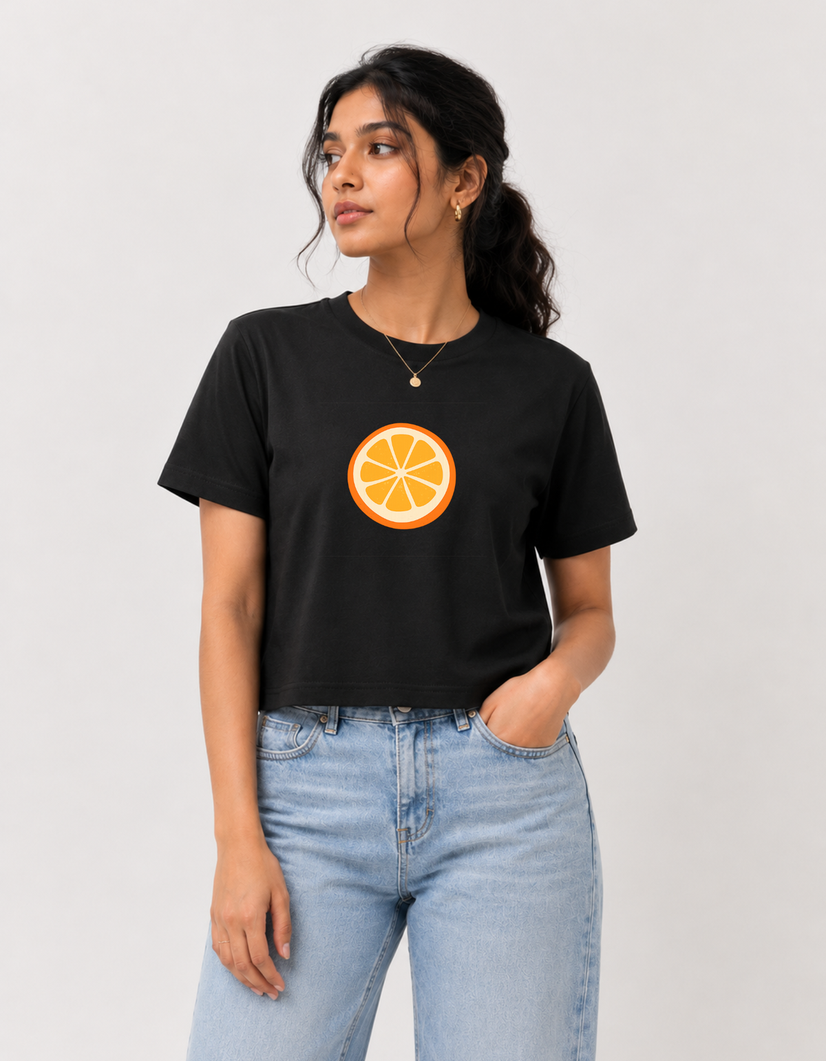 Citra – Printed Loose Crop Top