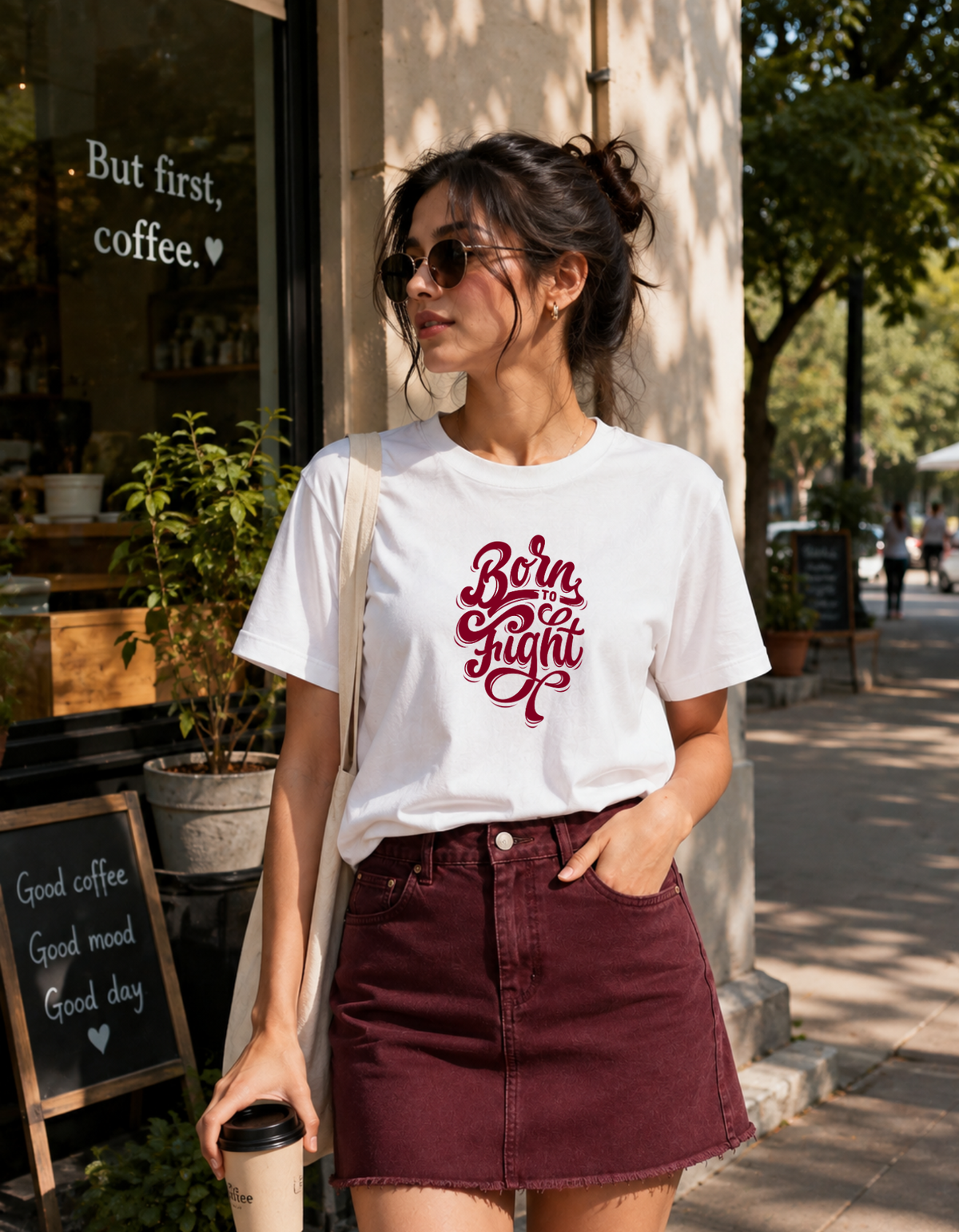 Fighter – Printed Loose Crop Top